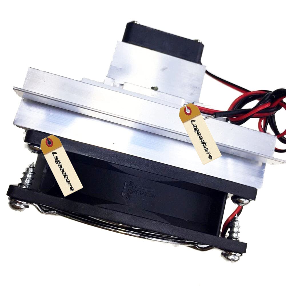 Lsgoodcare DIY Peltier Kühler Kit 12 Volt Halbleiter thermoelektrischer Kühler Peltier Kühlsystem TE