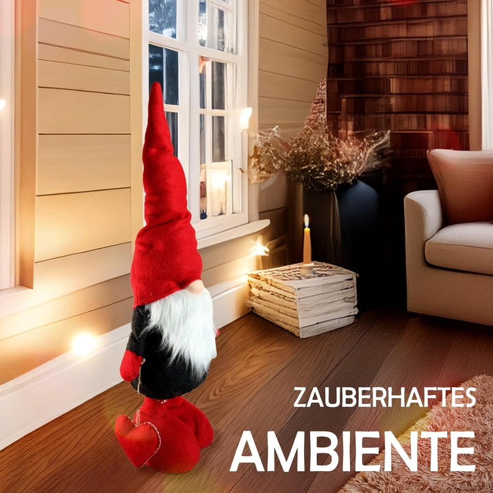 CREOLOGIC XXL-Wichtel Figur 130 cm · Wichtel Teleskopbeine · Weihnachtsdekoration Wichtel · Nordic W