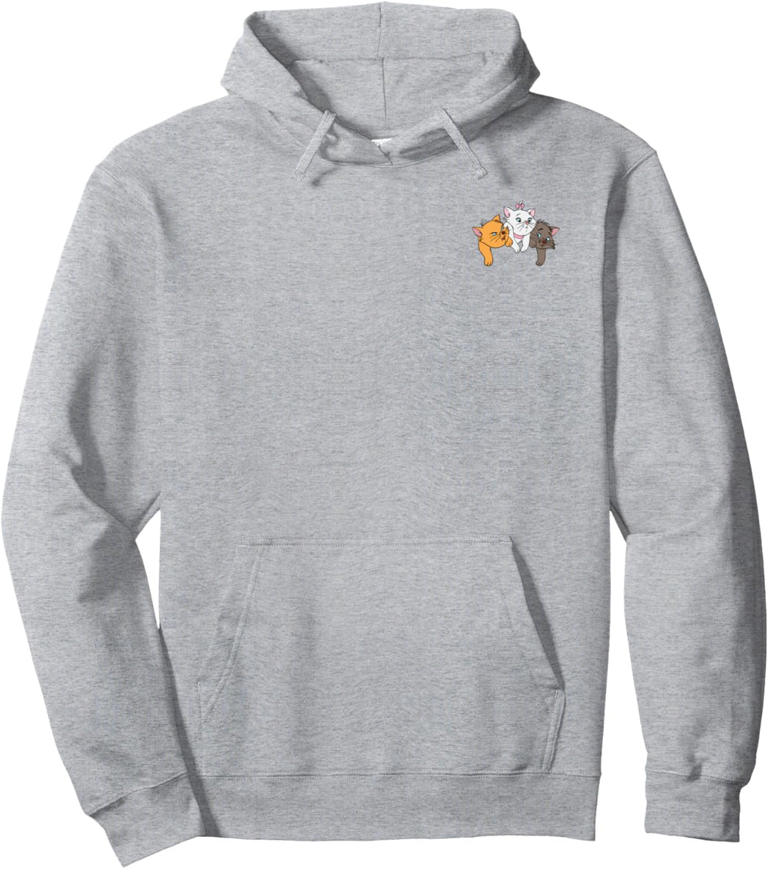 Disney The Aristocats Kittens Hanging Over Pocket Pullover Hoodie