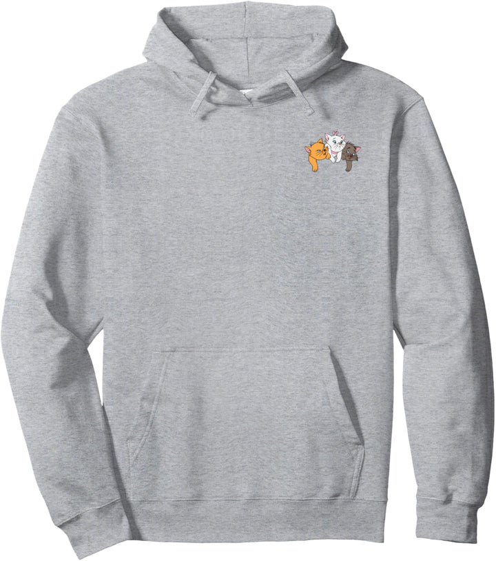 Disney The Aristocats Kittens Hanging Over Pocket Pullover Hoodie