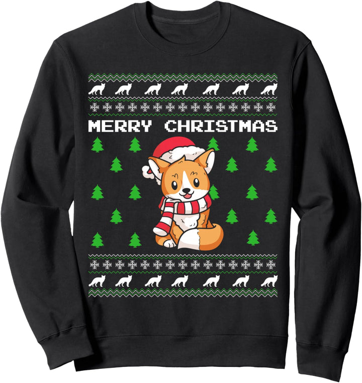 Ugly Christmas Fuchs Sweater Kostüm Christmas Santa Claus Sweatshirt