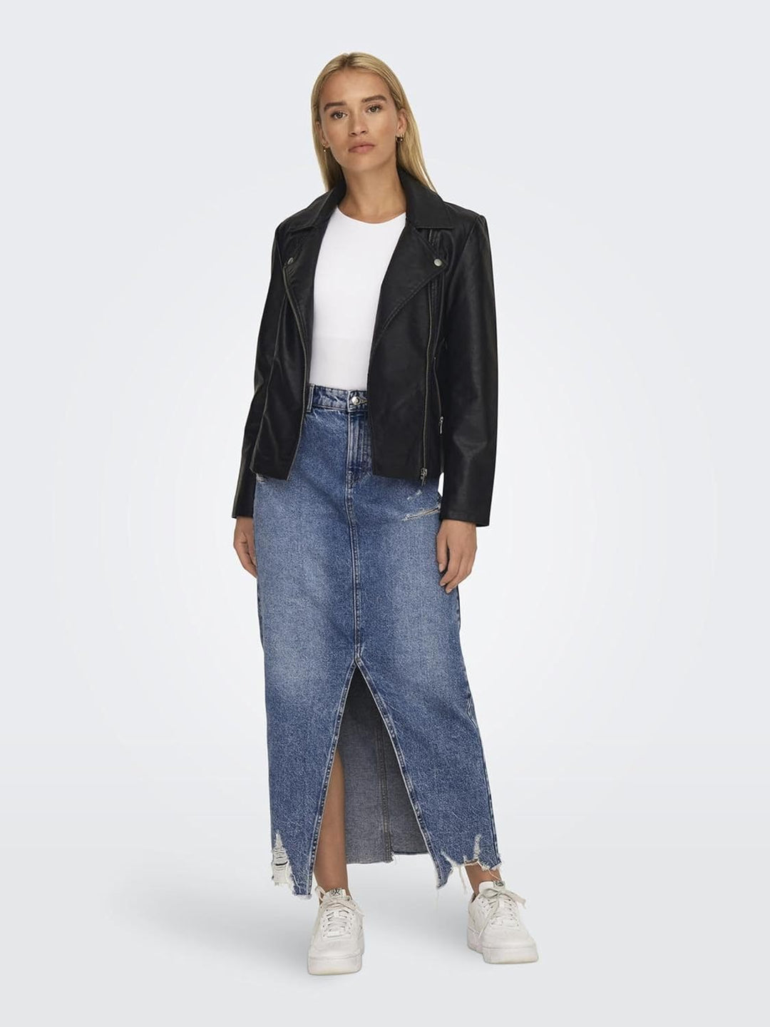 ONLY Female Kunstlederjacke ONLGEMMA Kunstlederjacke 38 Schwarz, 38 Schwarz