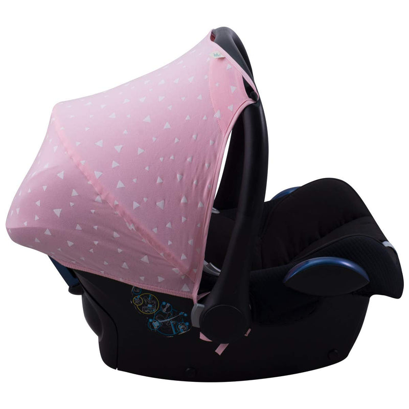 JYOKO KIDS Sonnenverdeck kompatibel mit Maxi-Cosi Cabriofix Gruppe 0 (Pink Sparkles), Pink Sparkles