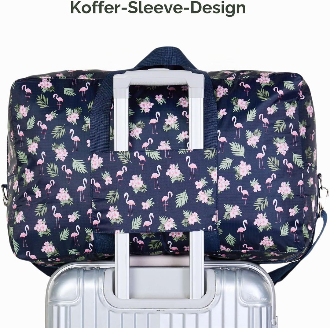 Arxus Grosse Faltbare Reisetasche Tragen Sie die Reisetasche am Wochenende über dem Gepäck mit Schul