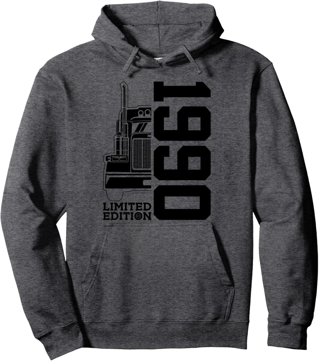 34 JAHRE TRUCKER 1990 LKW FAHRER 34. GEBURTSTAG Pullover Hoodie