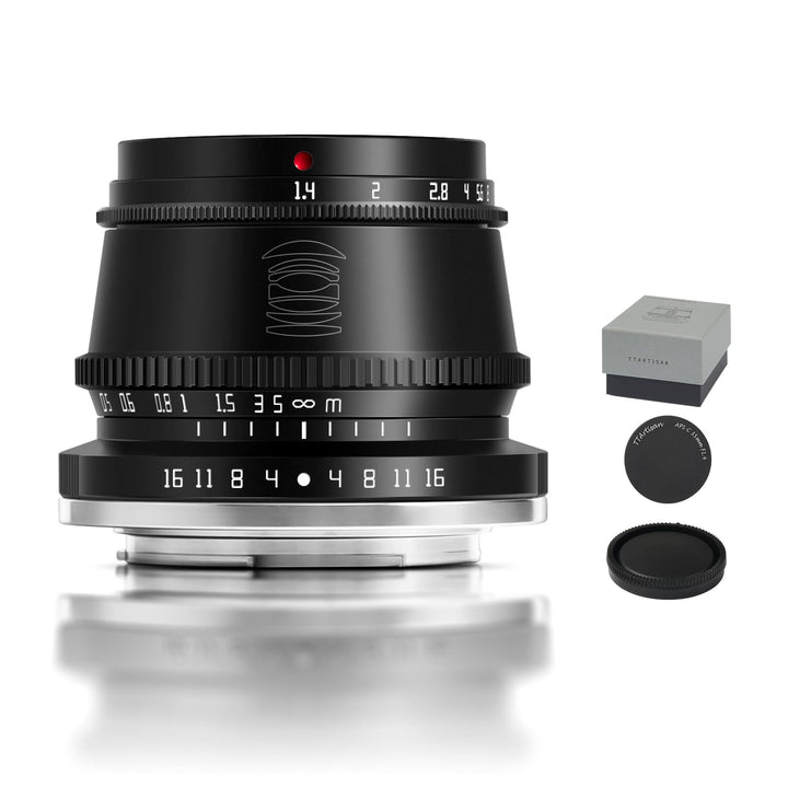 TTARTISAN 35 mm f1.4 APS-C manueller Fokus Objektiv für X-Mount, schwarz