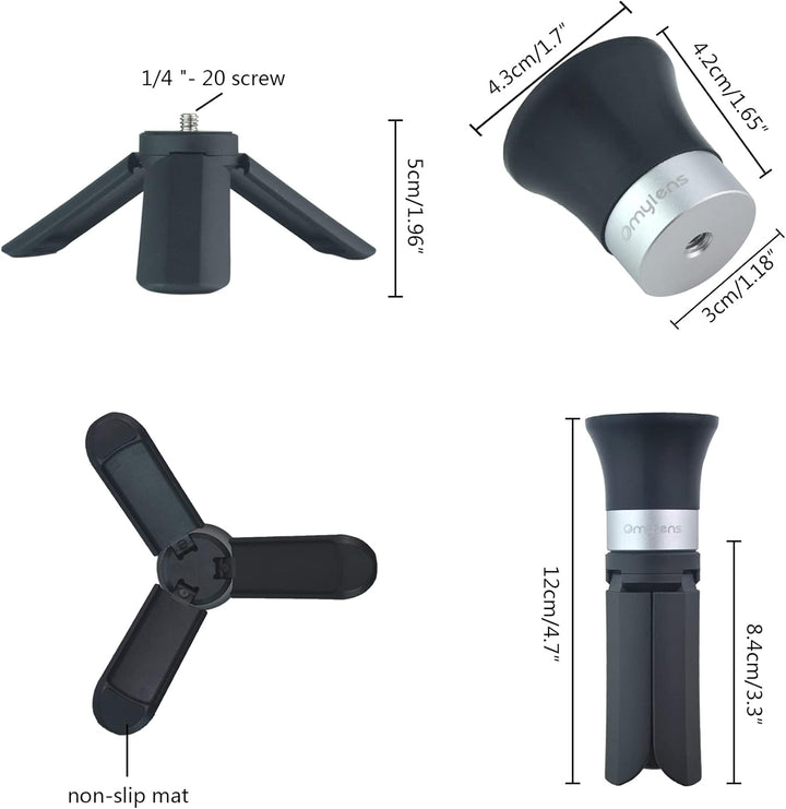 OmyLens Glaskugel Ständer für Fotografie, unterstützt 60mm bis 150mm (6 Zoll) Kristallkugel, Glaskug