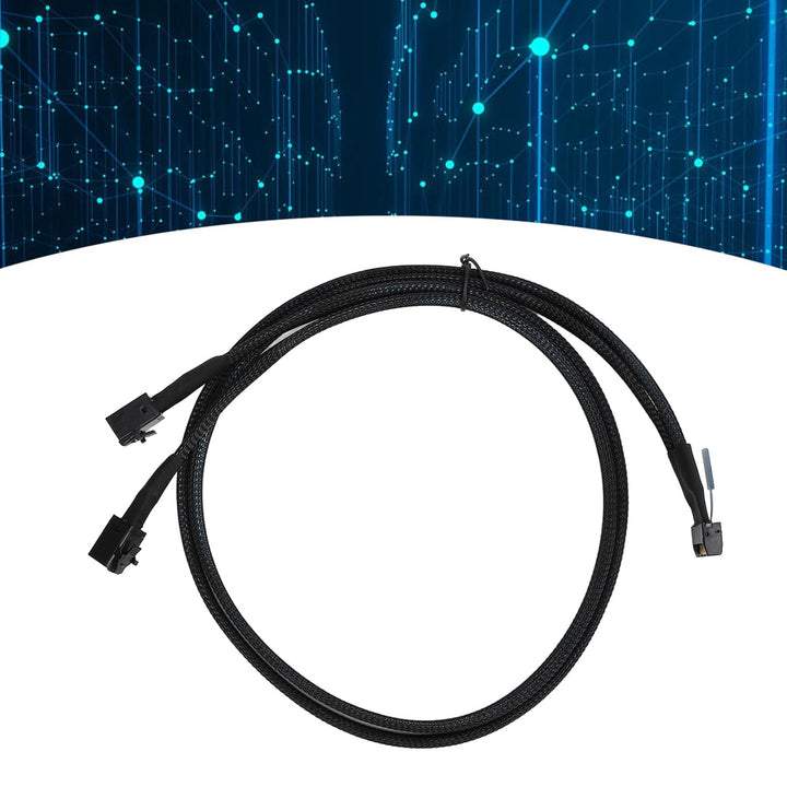 für MCIO 8i zu 2 SFF 8643 Kabel, PCIe 5.0 für Server Data Center 31,5 Zoll, für MCIO X8 zu SAS HD SF