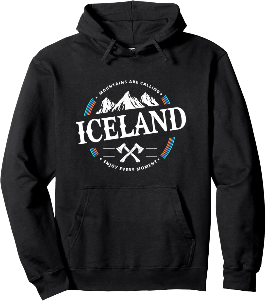 Iceland Mountain Outdoor Iceland Pullover Hoodie