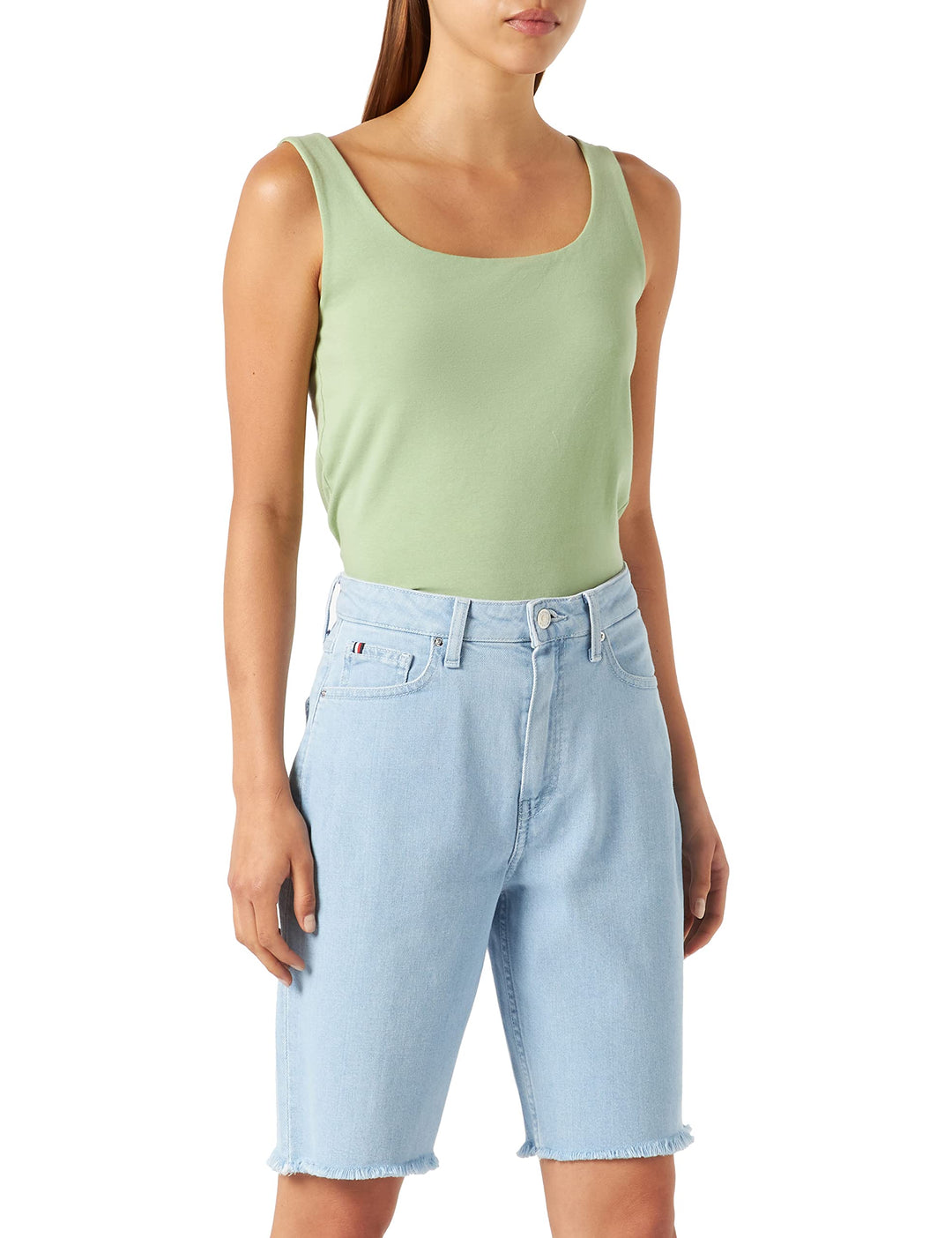 Tommy Hilfiger Damen DNM Classic Straight Aby Shorts 28W Aby, 28W Aby