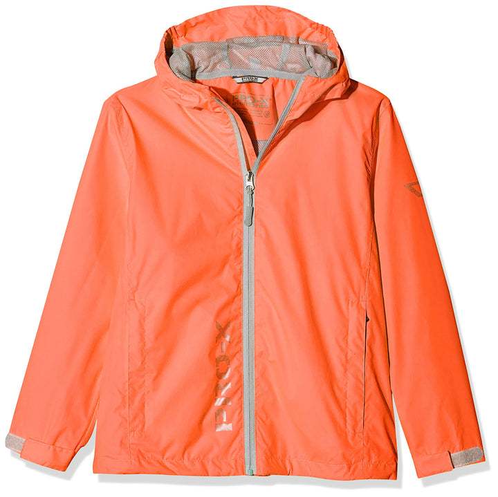 PRO-X elements Kinder Regenjacke FLASHY, Atmungsaktive Windbreaker mit Handytasche, Packsack & Kapuz