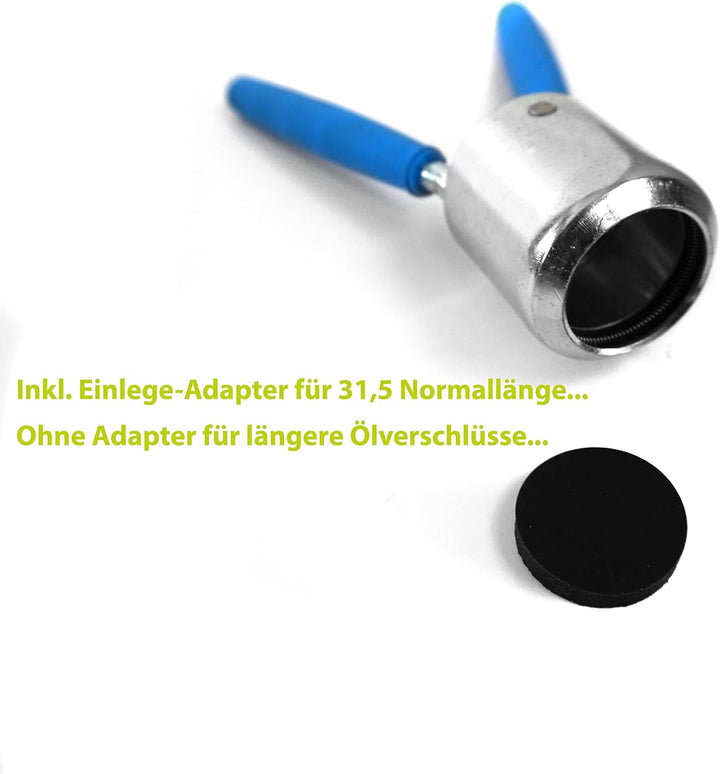 Flaschen mit Drehverschluss versiegeln: Kapselversiegler/Siegelpresse manuell für Alu Handschraub-Ve