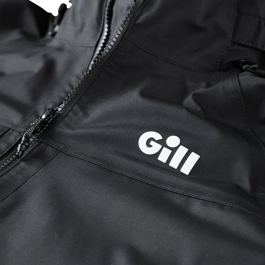 Gill 2023 Verso Inshore/Powerboat Jacket - Light Grey, Schwarz