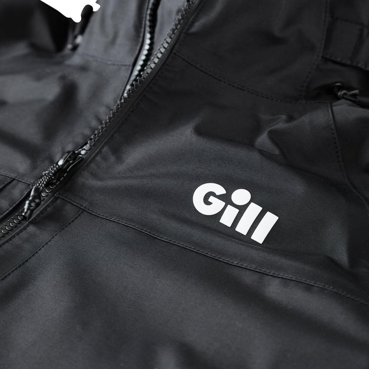 Gill 2023 Verso Inshore/Powerboat Jacket - Light Grey, Schwarz