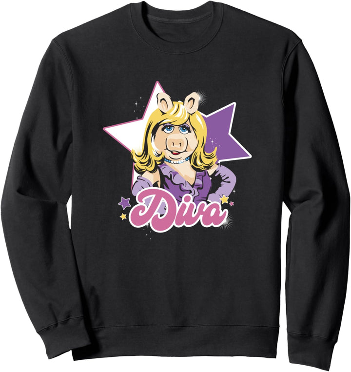 Porträt von Miss Piggy Diva von Disney Die Muppets Sweatshirt