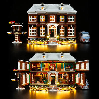 Led Licht Set für Lego Home Alone,Dekorations Led Beleuchtungs Set für Lego 21330 Exklusives Collect