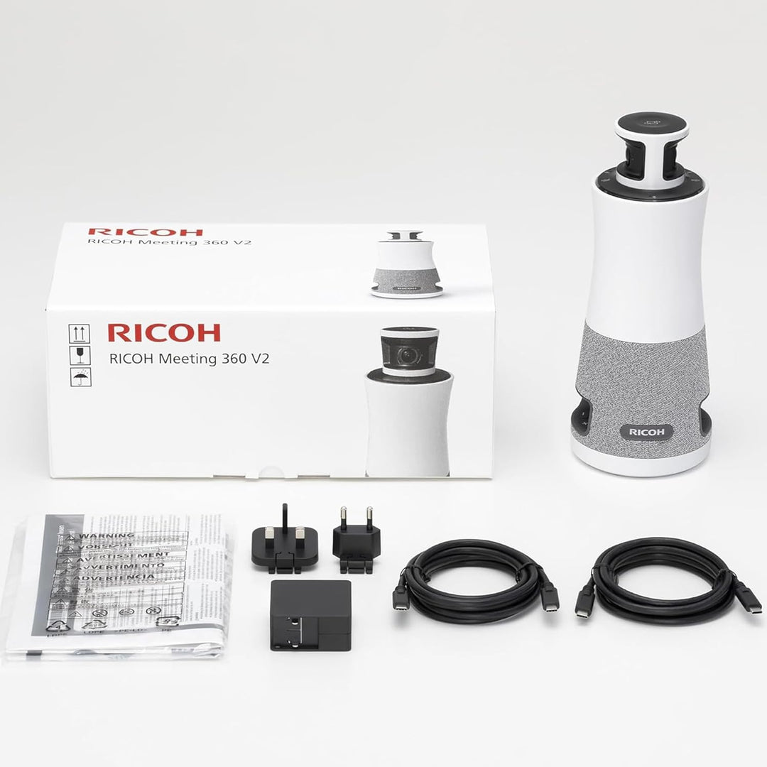 Ricoh (NEU) 360 Meeting Hub – 3-in-1, 360°, Konferenzkamera/Mikrofon/Lautsprecher, 1920 x 1080, 3,6