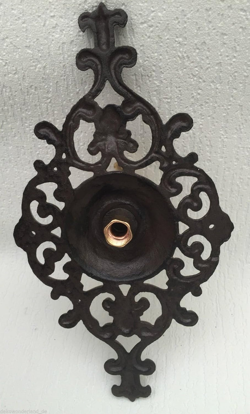 Zierrosette Wasserhahn Messing Gusseisen Haus Garten Antik Stil Nostalgie