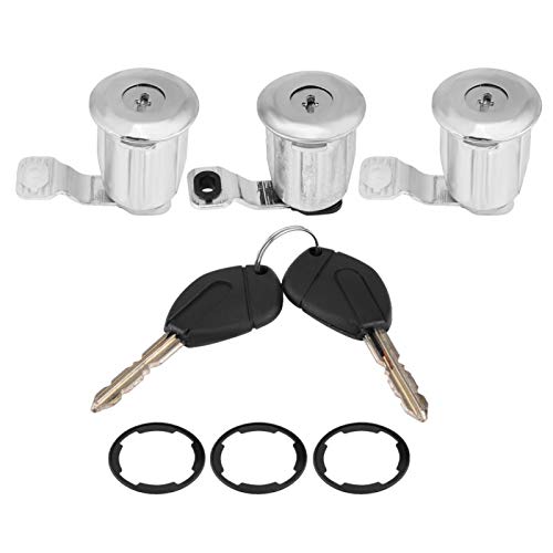 252522 Autotürschloss Barrel Set mit Schlüssel Ersatz für Peugeot Partner Citroen Berlingo Xsara(#1)