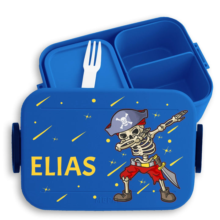 Bento Box Midi Lunchbox für Mepal Bentobox - Pirat - Piraten Brotdose Kinder | Dab Piraten Skelett D