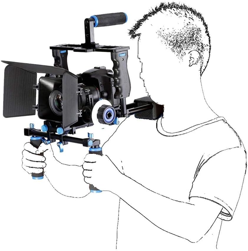Professionelles Kit für das Erstellen von Filmvideosystemen, Schulterstabilisator für DSLR-Kameras m