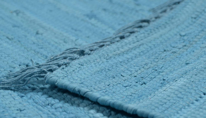 Theko | Dhurry Teppich aus 100% Baumwolle Flachgewebe Teppich Happy Cotton | handgewebt | Farbe: Tür
