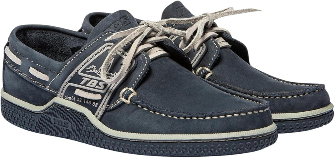 TBS Herren Globek Bootschuhe 40 EU Blau Navy Froment D8p02, 40 EU Blau Navy Froment D8p02