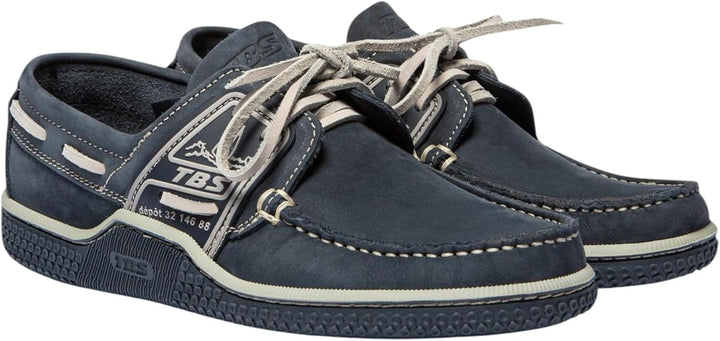 TBS Herren Globek Bootschuhe 40 EU Blau Navy Froment D8p02, 40 EU Blau Navy Froment D8p02