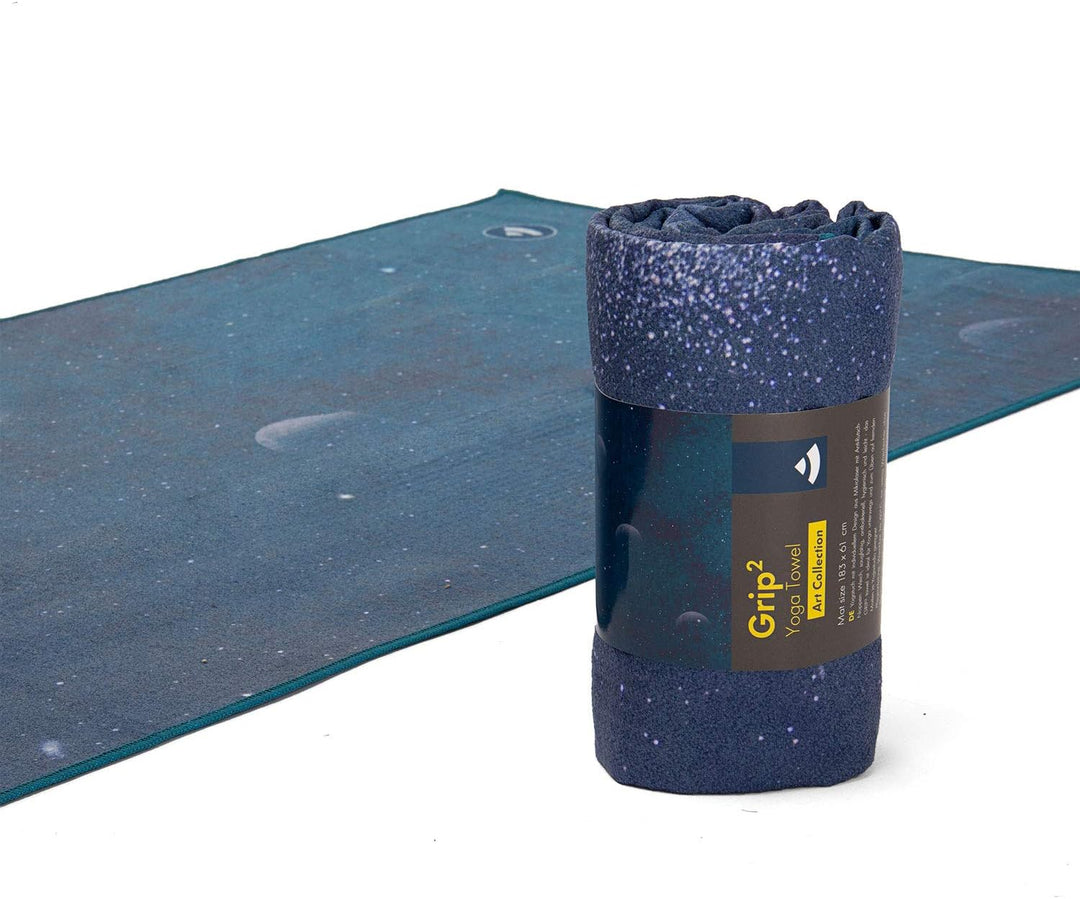 Bodhi Grip² Yoga Handtuch | Yogatuch mit Antirutsch Noppen | Rutschfestes Mikrofasertuch | Hot Yoga