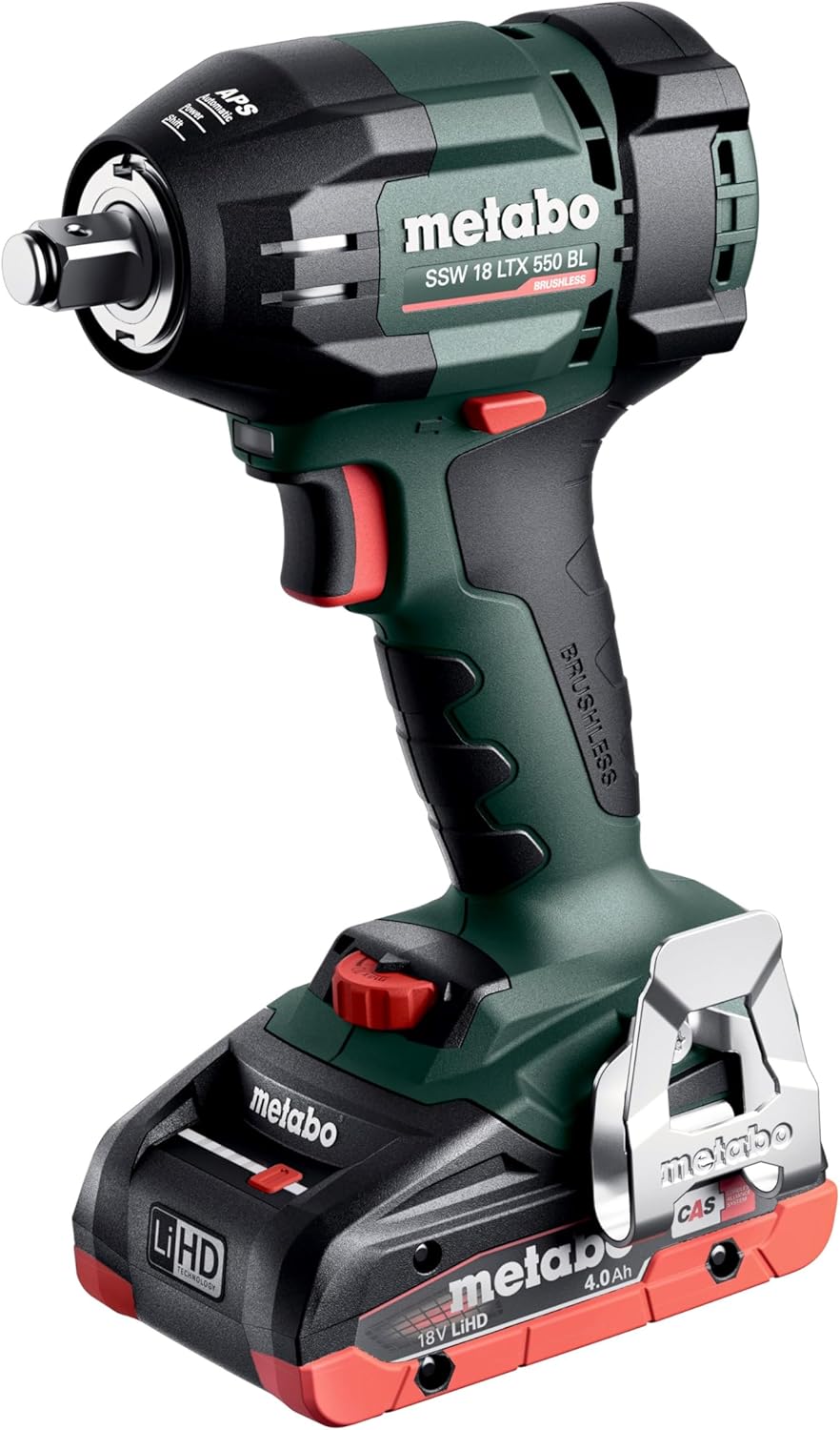 metabo Akku-Schlagschrauber SSW 18 LTX 550 BL - 18 V, 550 Nm, 1/2" Aussenvierkant - Brushless, handl