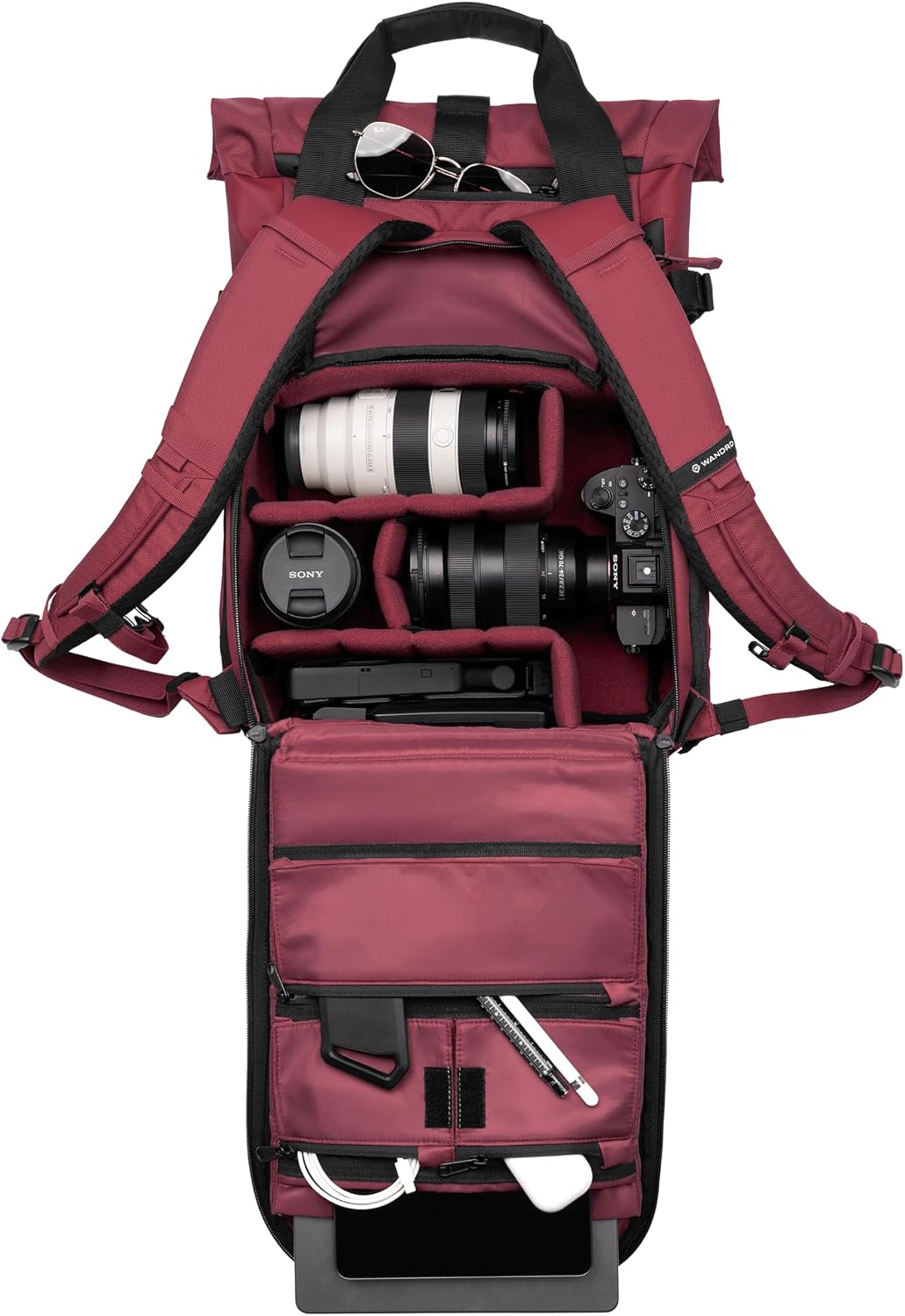 WANDRD PRVKE 15L V4 Kamerarucksack: eingebauter Kamera-Cube-Reiserucksack mit schnellem seitlichem Z