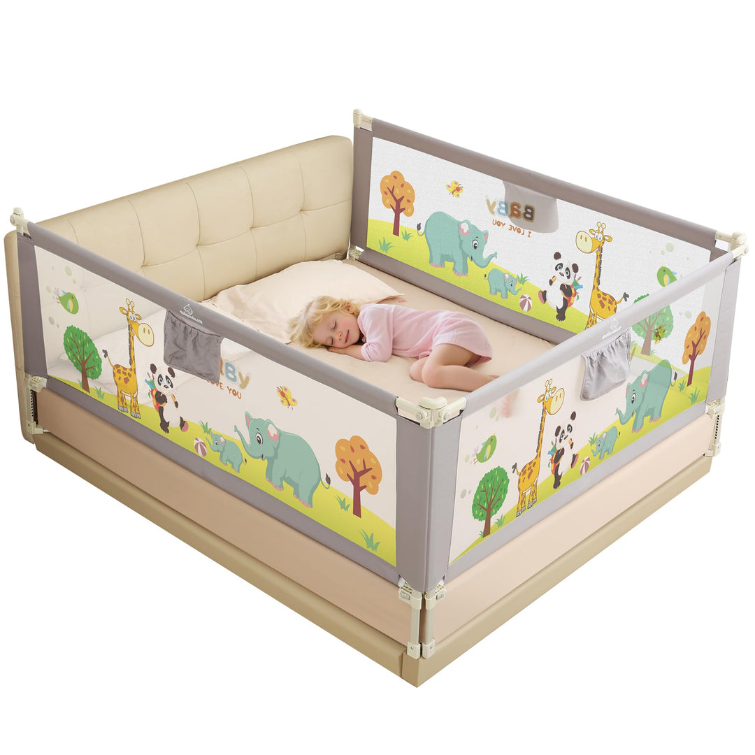 Bettgitter für Kleinkinder, 3 Stück Bettschutzgitter für Kinder Kinderbettgitter Babybettgitter Klap