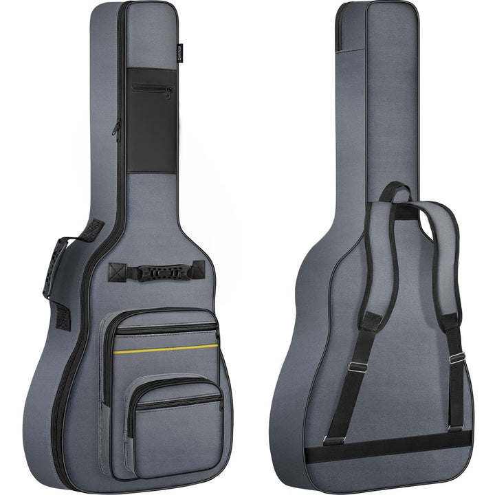 Akustikgitarrentasche, 40/41/42 Zoll Gitarren-Gigbag mit 10 mm dicker Polsterung &amp; mehreren Taschen,