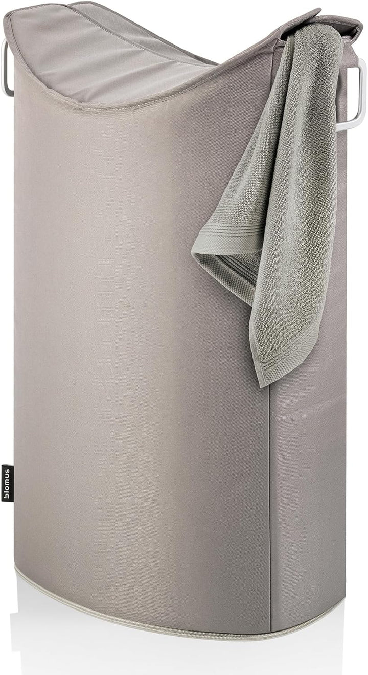 blomus Wäschesammler -FRISCO- Wäschekorb 65 Liter Taupe Taupe Single, Taupe Single