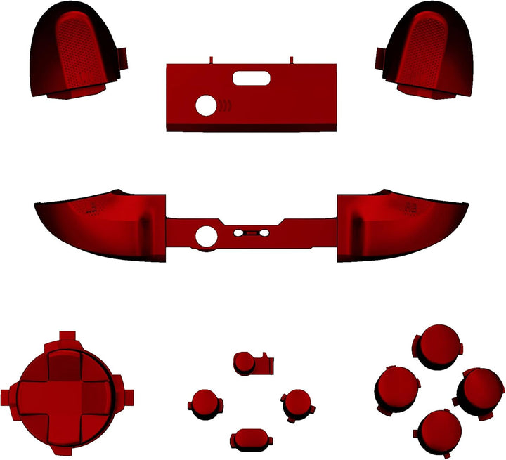 eXtremeRate Tasten Set für Xbox Series X/S Controller(Keine Buchstabenmarken), Ersatzteil Trigger Bu
