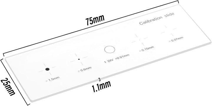 ECSiNG 0.01mm Mikroskop Mikrometer Skala Optische Glas Mikroskop Objektträger Glas Bühne Mikrometer