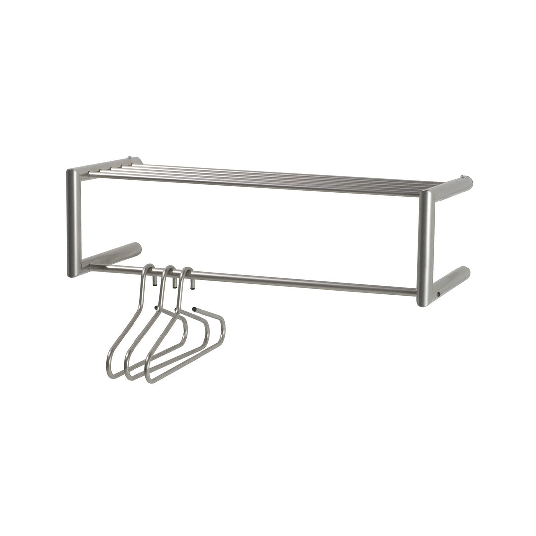 Glatte Garderobe - Nickel