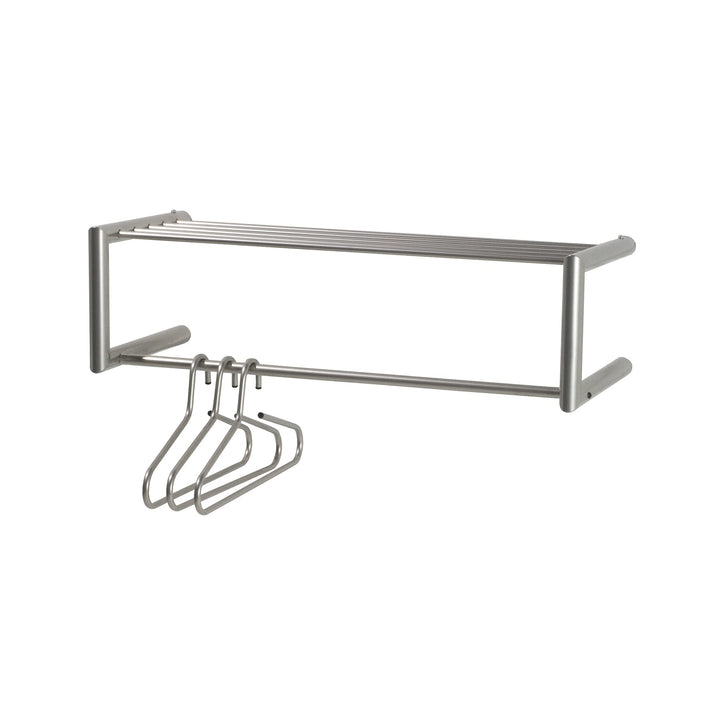 Glatte Garderobe - Nickel