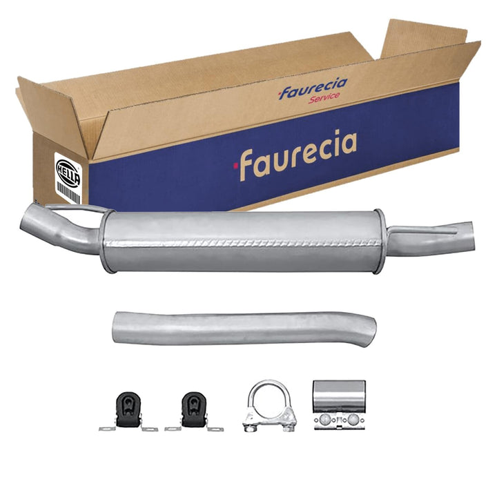 HELLA 8LD 366 036-261 Endschalldämpfer - Easy2Fit Kit - hinten - zweiteilig - Set mit Anbauteilen