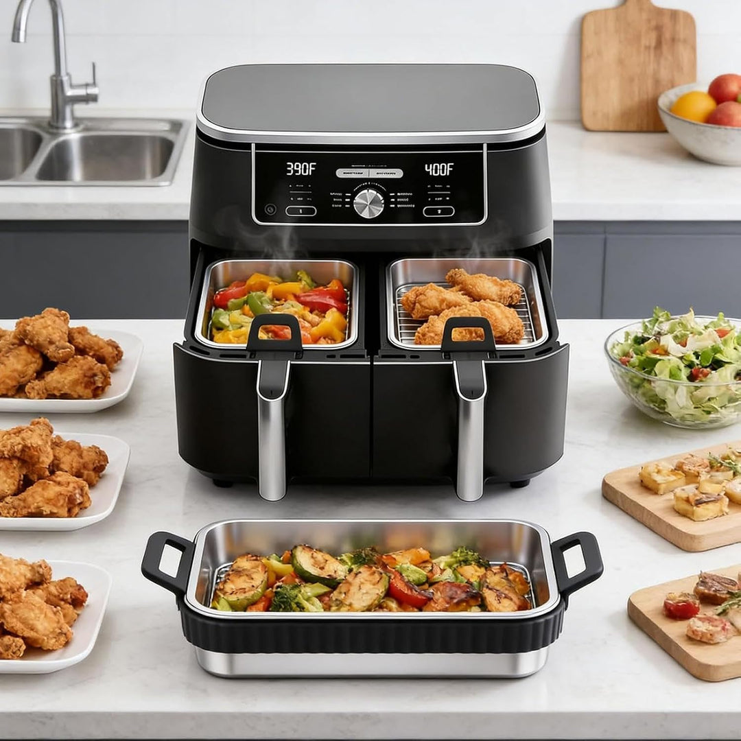 Airfryer Backform Antihaftbeschichteter, Hitzebeständiger Grillrost | Küchen-Grillrost Backbleche Fü