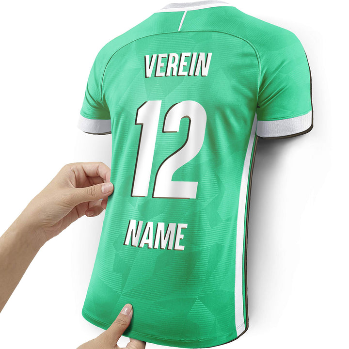 Elbeffekt Trikotlampe für Bremen Fans aus Holz - personalisierbares Geschenk - schenke Dein individu