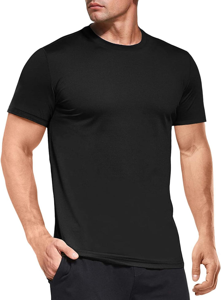 Boyzn 3er Pack Sport Tshirts Herren Kurzarm T-Shirts Funktionsshirt Laufshirt Schnelltrocknend Atmun