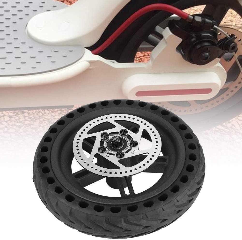 M365 Scooter Vollreifen mit Nabe und Bremsscheibe, Scooter Reifen Pannensicheres Hinterrad Radnabenr