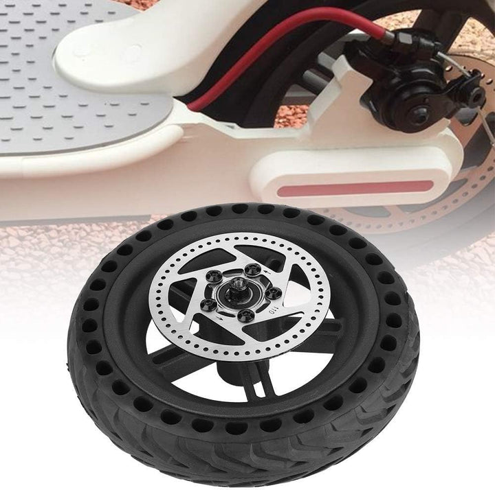 M365 Scooter Vollreifen mit Nabe und Bremsscheibe, Scooter Reifen Pannensicheres Hinterrad Radnabenr