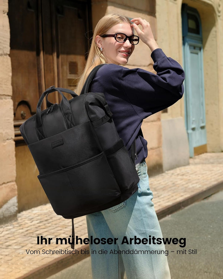 LOVEVOOK Rucksack Damen Laptop Rucksäcke mit Laptopfach 15.6 Zoll Schulrucksack Schultasche Backpack