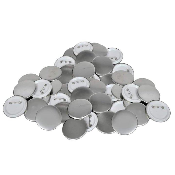 vidaXL 500x Buttonrohlinge 25mm Buttons Rohlinge Buttonmaschine Ansteckbuttons 25 mm, 25 mm