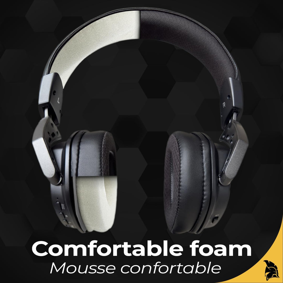 EMPIRE GAMING - EH20 Gaming-Headset kabellos, Wireless, WiFi 2,4 GHz, kabelgebunden, mit abnehmbarem