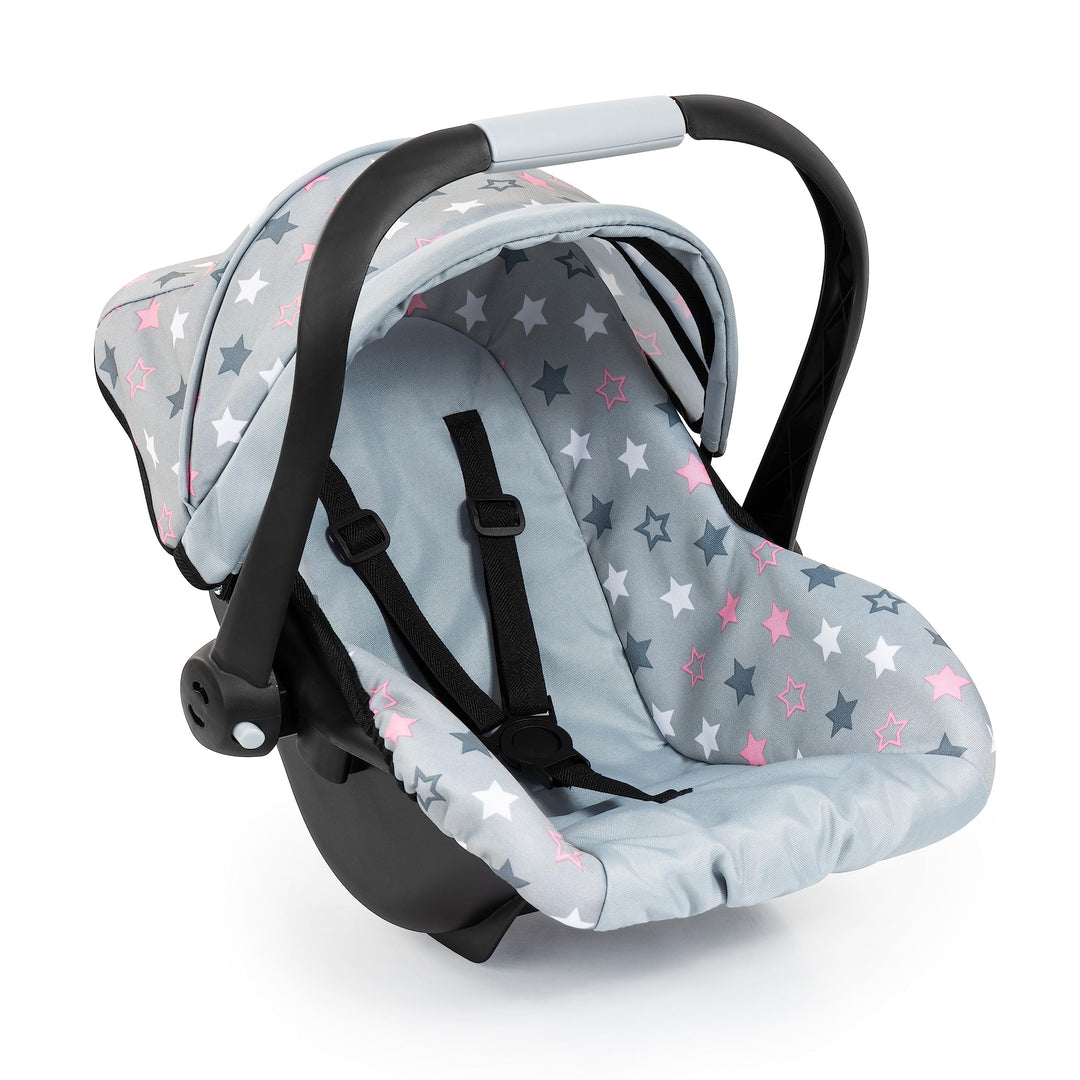 Bayer Design 67907AA Puppenautositz mit Dach, verstellbarem Griff, Puppenzubehör