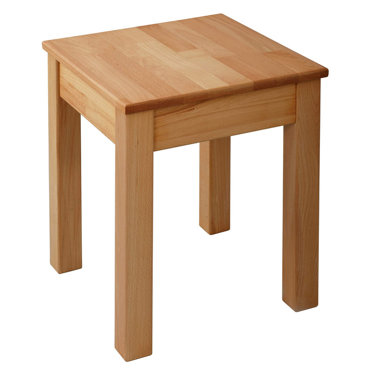 Krok Wood Hocker Tomas aus Massivholz 35x35x45 cm (Buche, 1x ohne Eingriff) 1x ohne Eingriff Buche,
