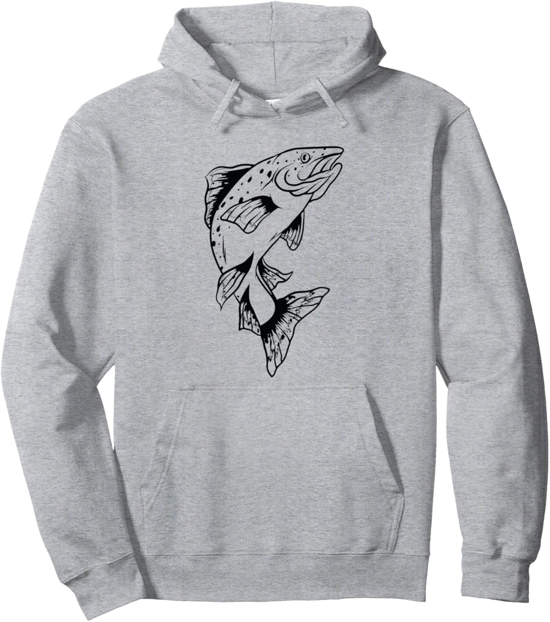 Forellenfischer Fischer und Fischerin Pullover Hoodie